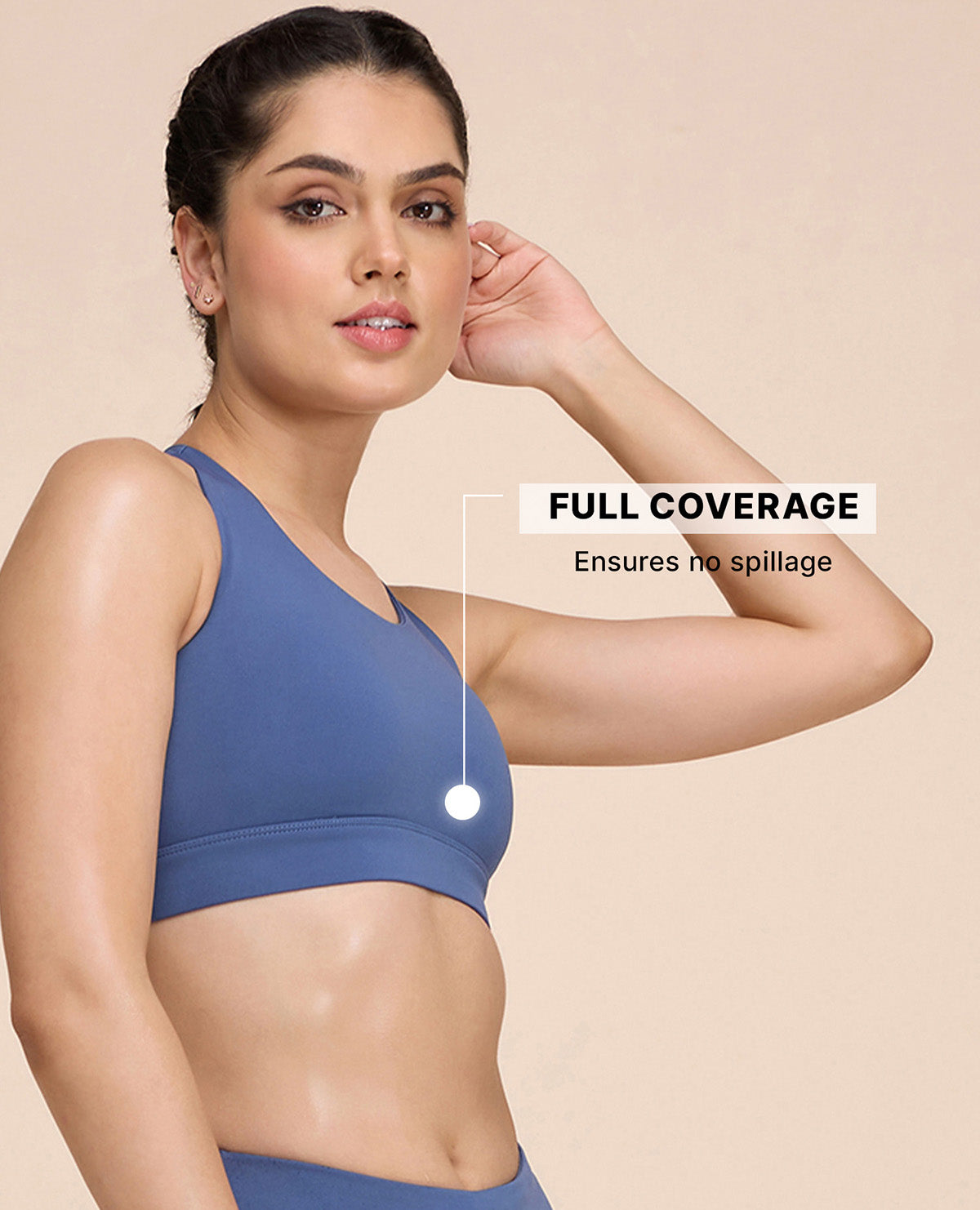 Crostini Full Coverage Sports Bra River
