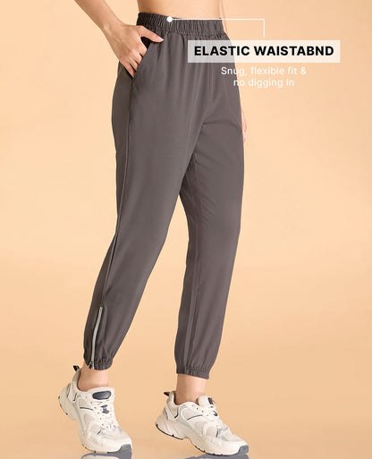 Kica High-Rise Training Track Pants Grey