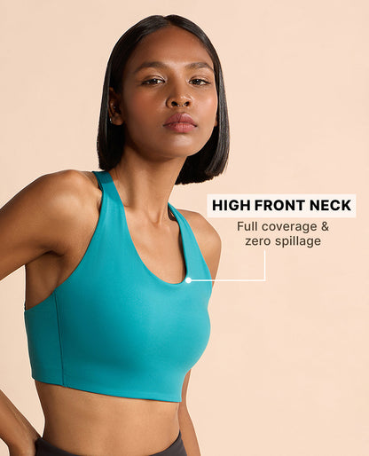Kica Luxe Limitless High-Impact Sports Bra - Full Coverage Green
