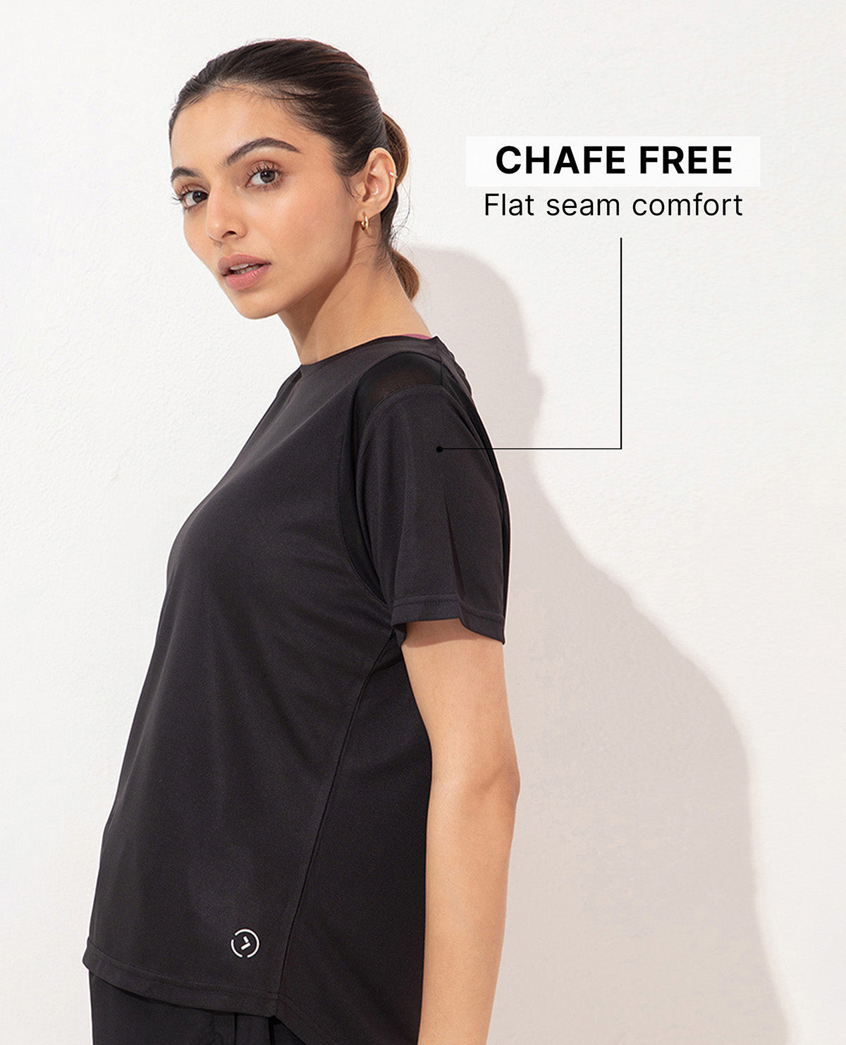 Kica Regular Fit Running Top Black