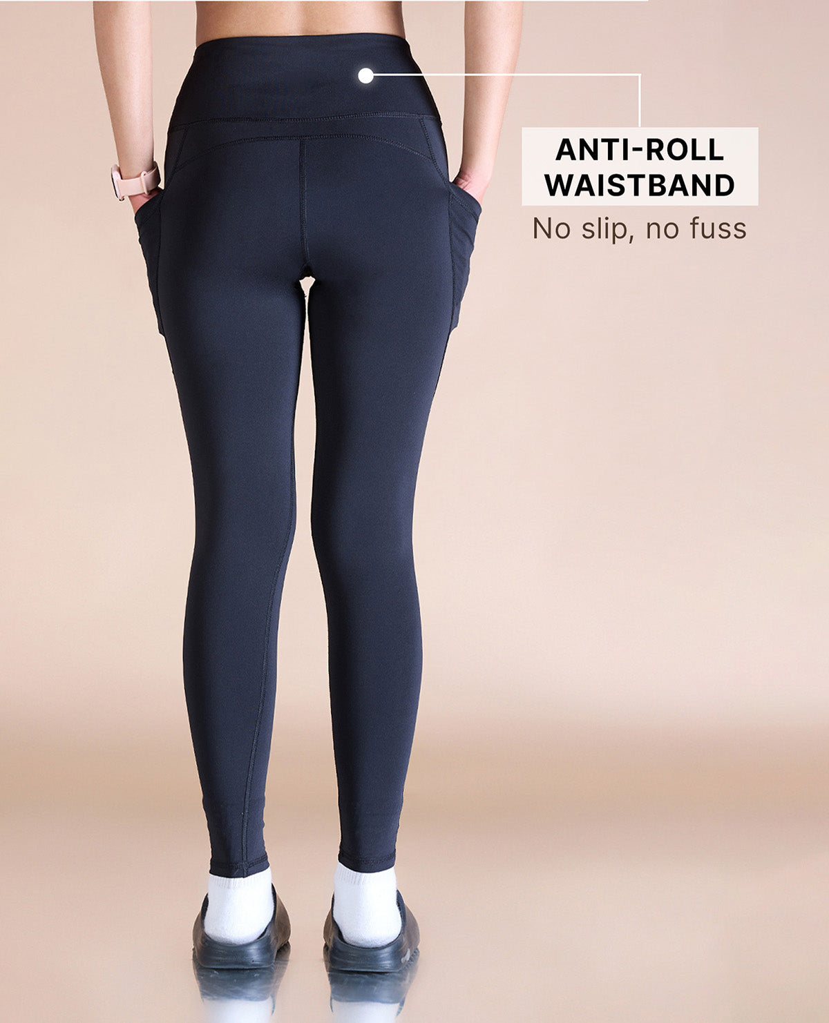 High-Waisted Workout Leggings Black