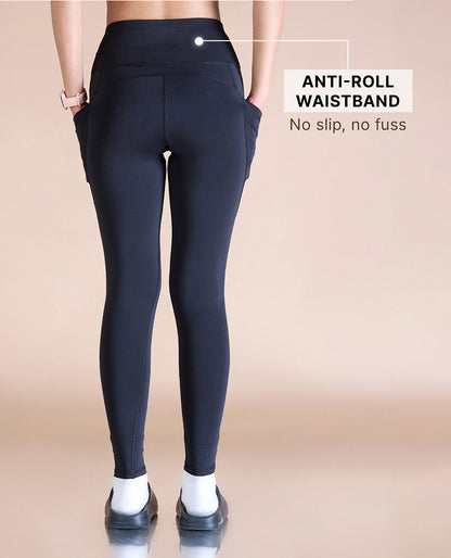 High-Waisted Workout Leggings Black