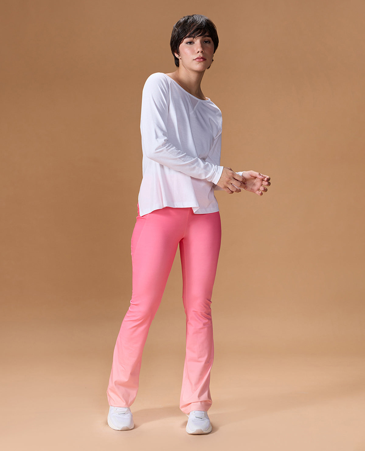 Cotton Yoga Full Sleeve Top White