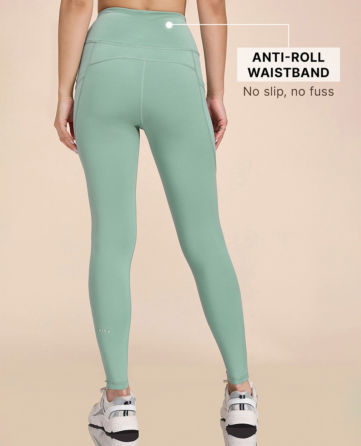 High-Waisted Workout Leggings Sky