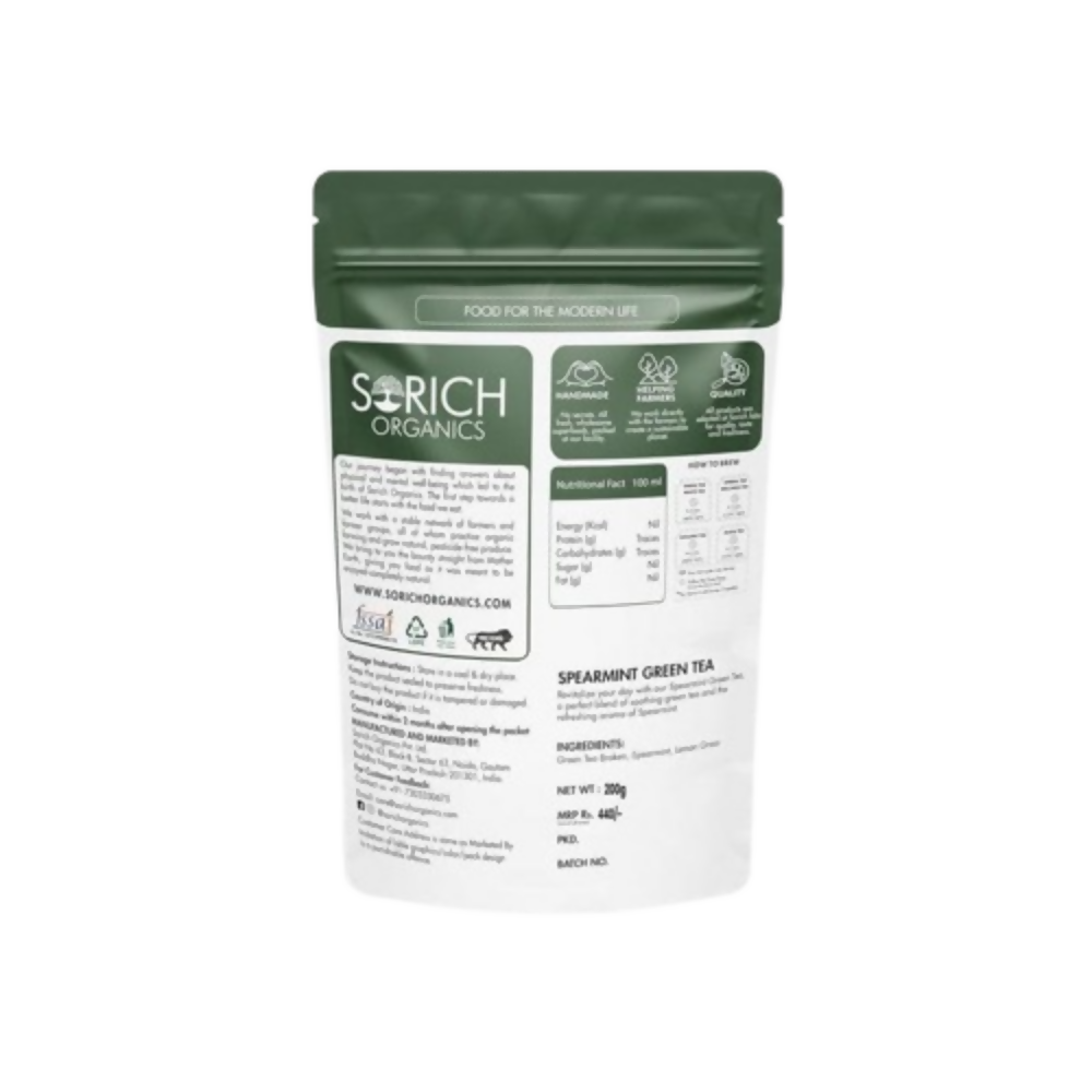 Sorich Organics Spearmint Green Tea