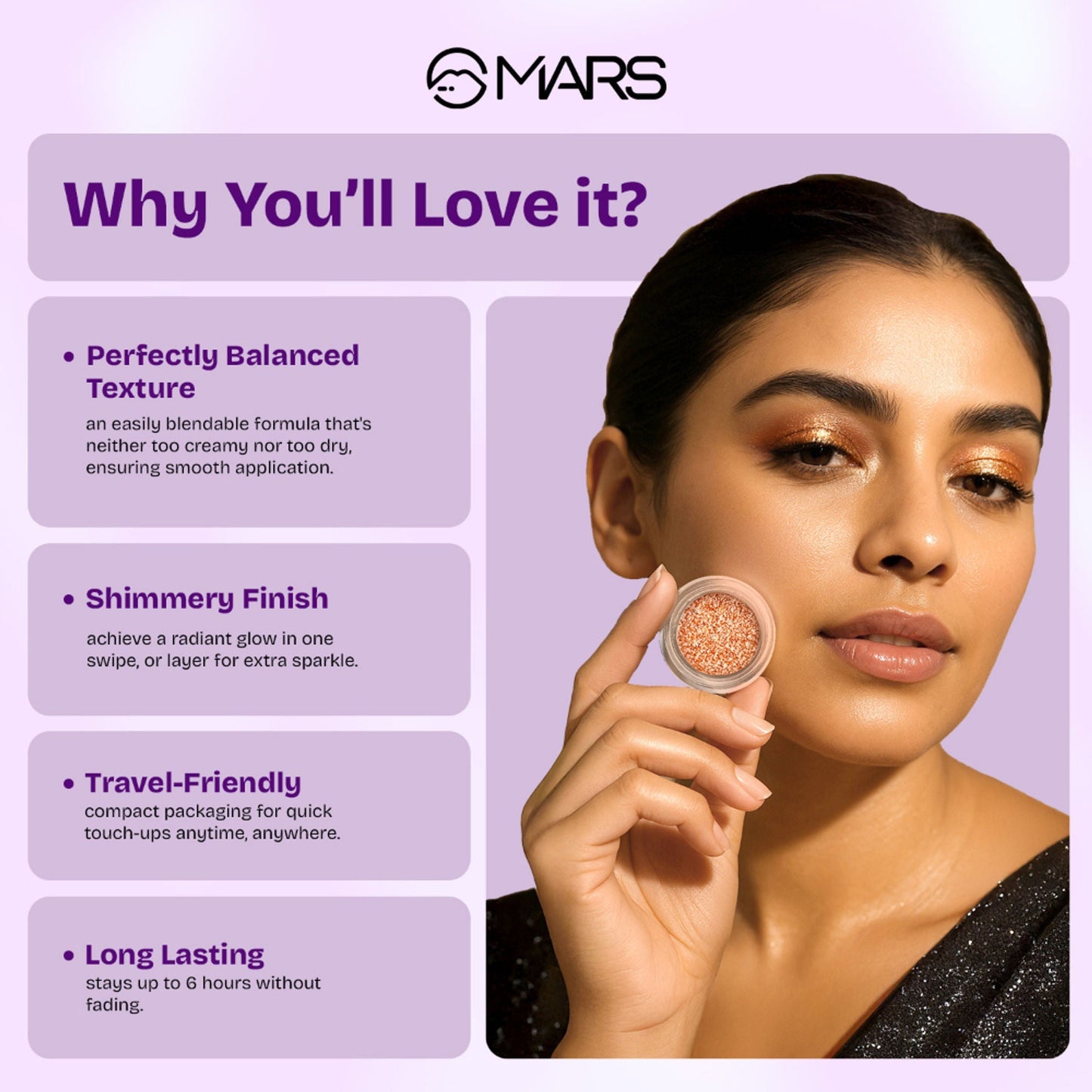 MARS Cosmetics Starlit Pot Eyeshadow - 01
