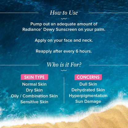 Aqualogica Radiance+ Dewy Lightweight Sunscreen Gel SPF 50+ PA+++