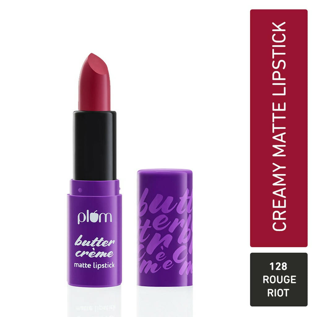 Plum Butter Crème Matte Lipstick Rouge Riot - 128 (Rouge Pink)