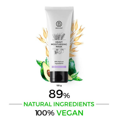 Brillare Heavy Moisturising Hair Mask, Natural Conditioner for Dry and Frizzy Hair