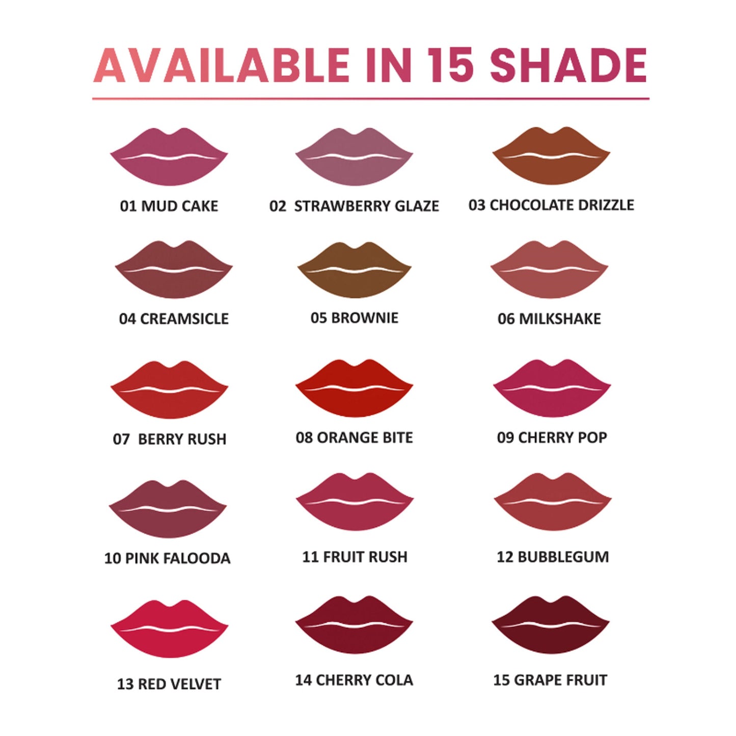 Shryoan Rich Color Non-Transfer Long Stay Creamy Lipstick - Grape Fruit 15 - Creamsicle - 04