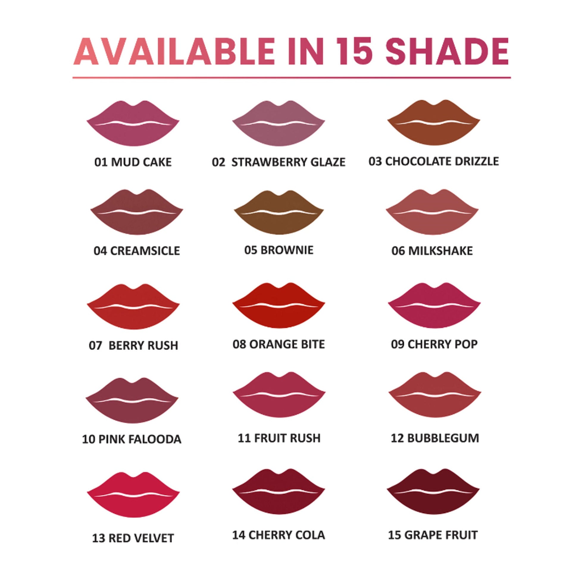 Shryoan Rich Color Non-Transfer Long Stay Creamy Lipstick - Grape Fruit 15 - Fruit Rush - 11