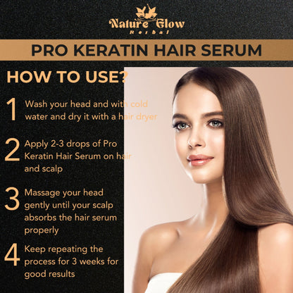 Nature Glow Herbal Pro Keratin Hair Serum