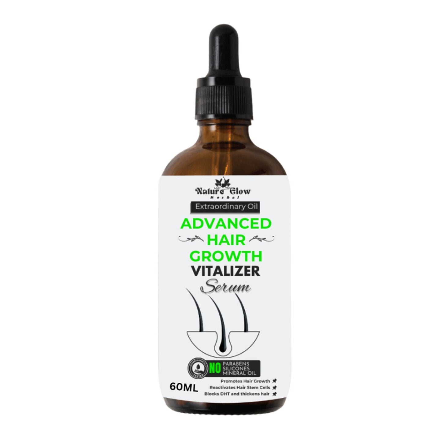 Nature Glow Herbal Advanced Hair Growth Vitalizer Serum