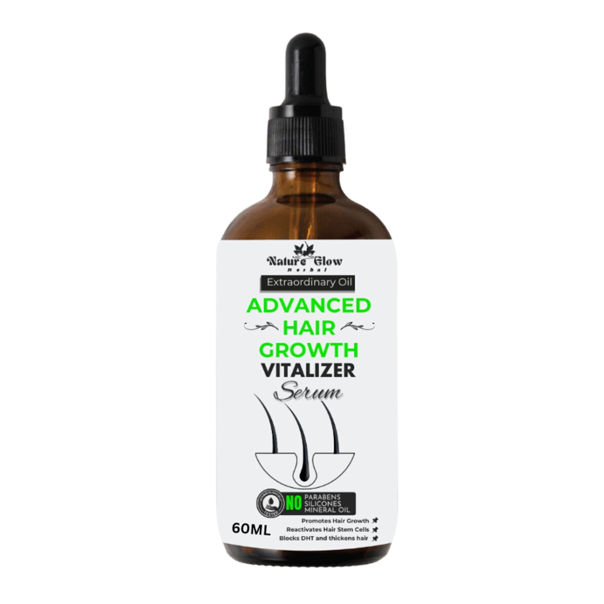 Nature Glow Herbal Advanced Hair Growth Vitalizer Serum