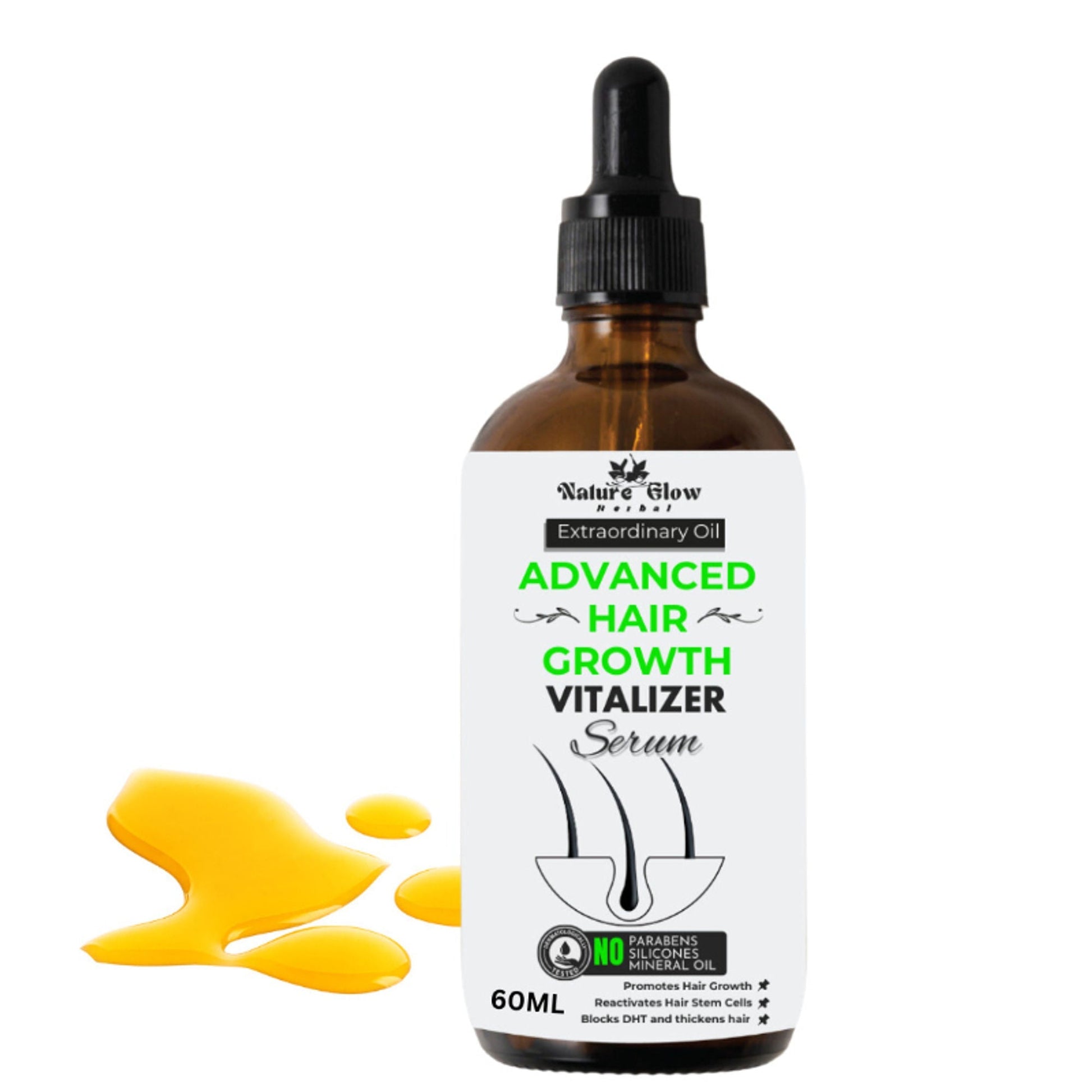 Nature Glow Herbal Advanced Hair Growth Vitalizer Serum