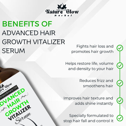 Nature Glow Herbal Advanced Hair Growth Vitalizer Serum