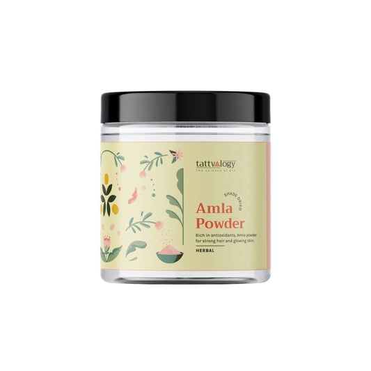 Tattvalogy Amla Powder-Vitamin-C Rich, Brightens Skin, Reduces Frizz & Uneven Tone, Conditions Hair