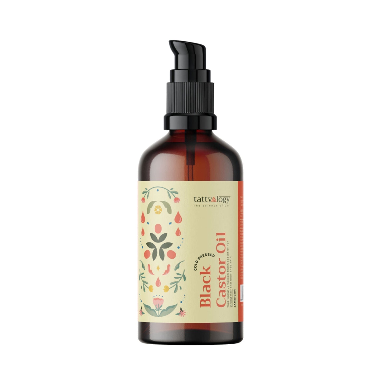 Tattvalogy Jamaican Black Castor Oil-Traditional Recipe, Boosts Hair Volume, Perfect for Curly Hair