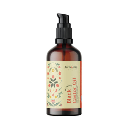 Tattvalogy Jamaican Black Castor Oil-Traditional Recipe, Boosts Hair Volume, Perfect for Curly Hair
