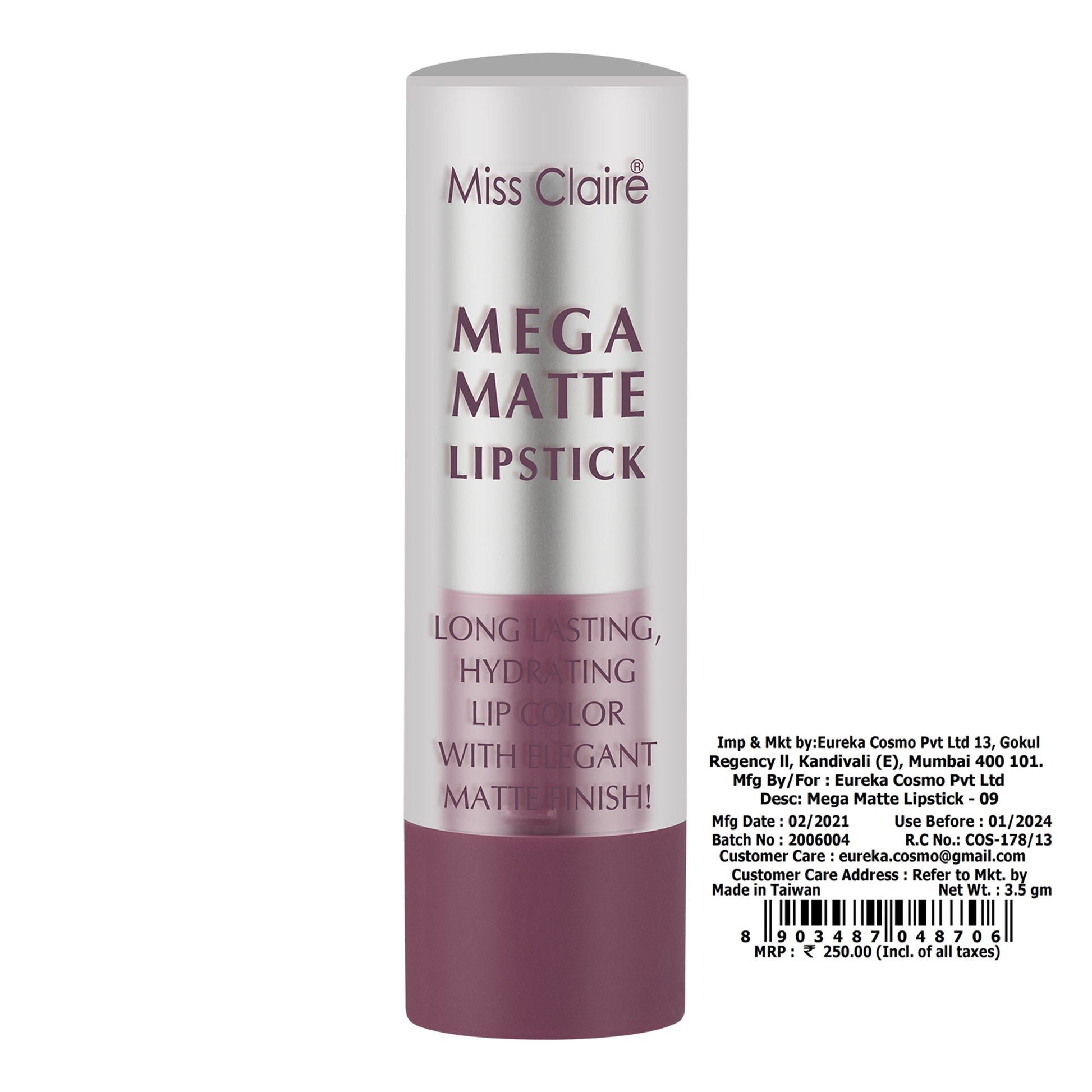 Miss Claire Mega Matte Lipstick - 9