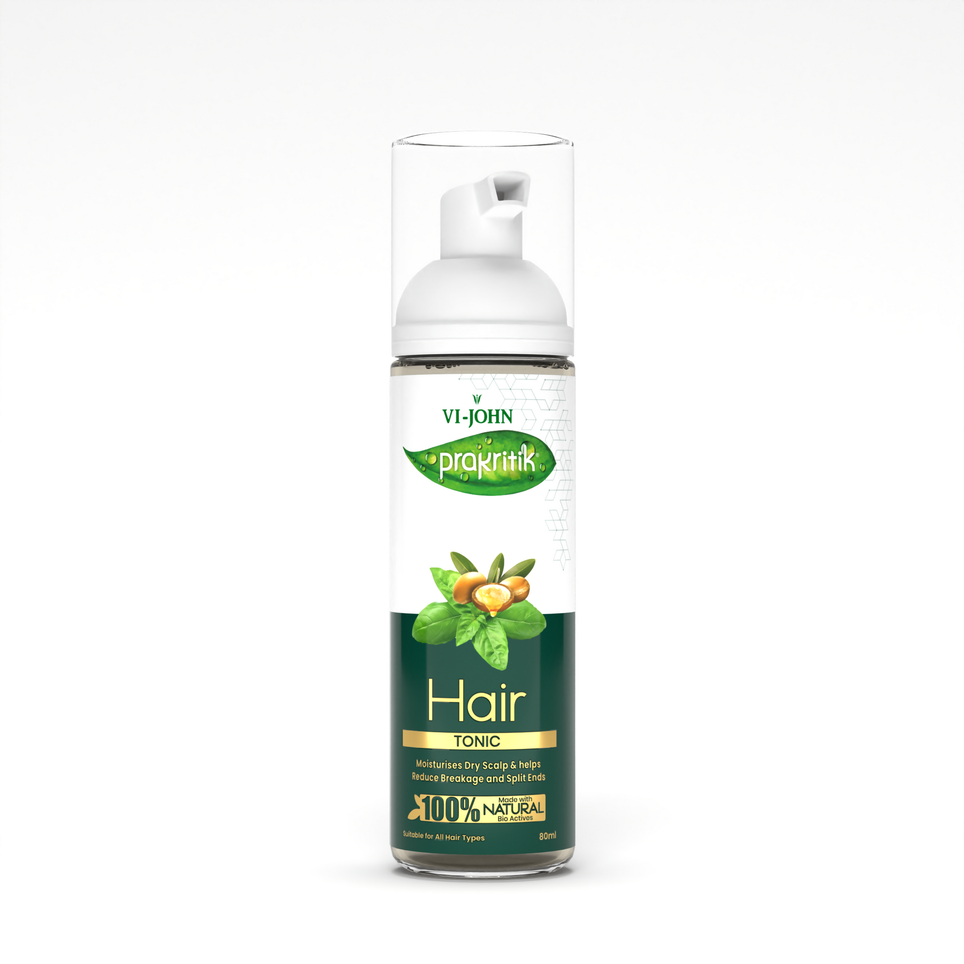 VI-JOHN Prakritik Hair Growth Tonic Prevents greying & dullness Made with 100% Natural Bio Actives