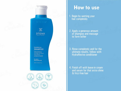 3Tenx HydraRevive Shampoo For Dull & Dehydrated Hair