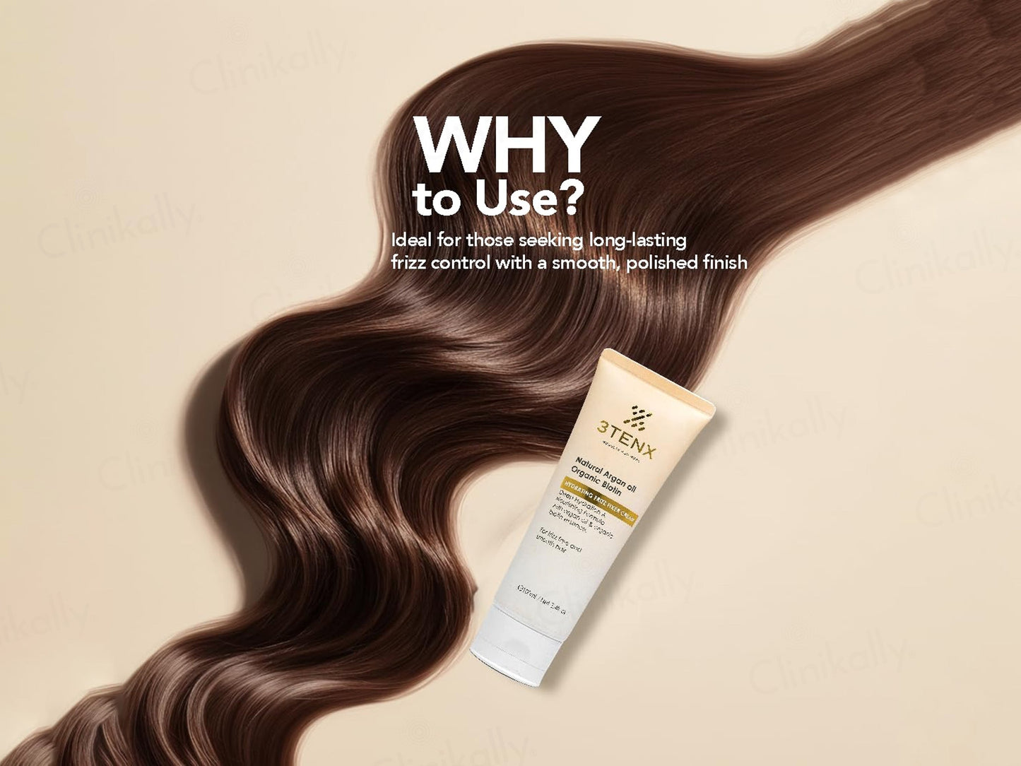3Tenx Hydrating Frizz Fixer Cream For Frizz Free & Smooth Hair