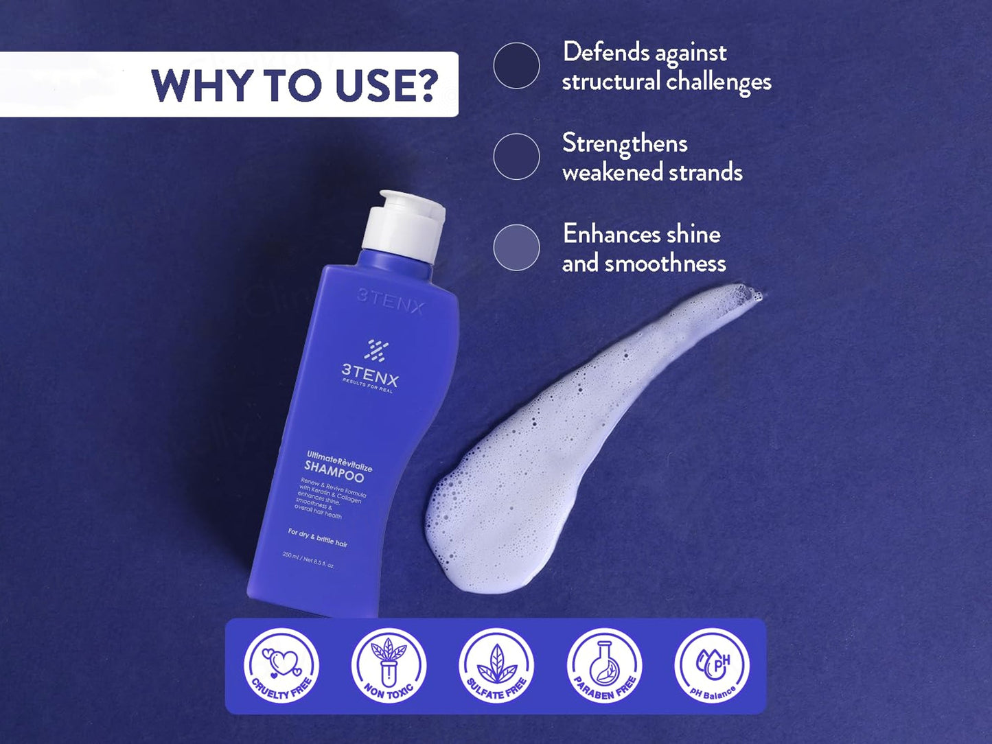 3Tenx Ultimate Revitalize Shampoo For Dry & Brittle Hair