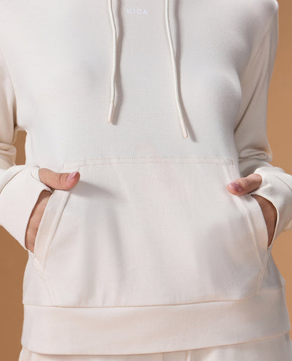 Extra Soft Cotton Hoodie and Track Pants White