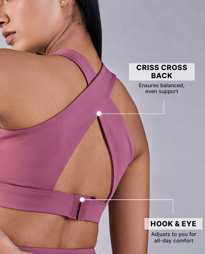 Crostini Full Coverage Sports Bra Tulipwood