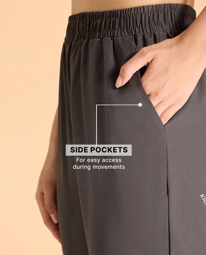 Kica High-Rise Training Track Pants Grey