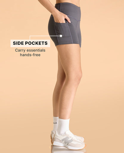 Kica High-Waisted Workout Booty Shorts