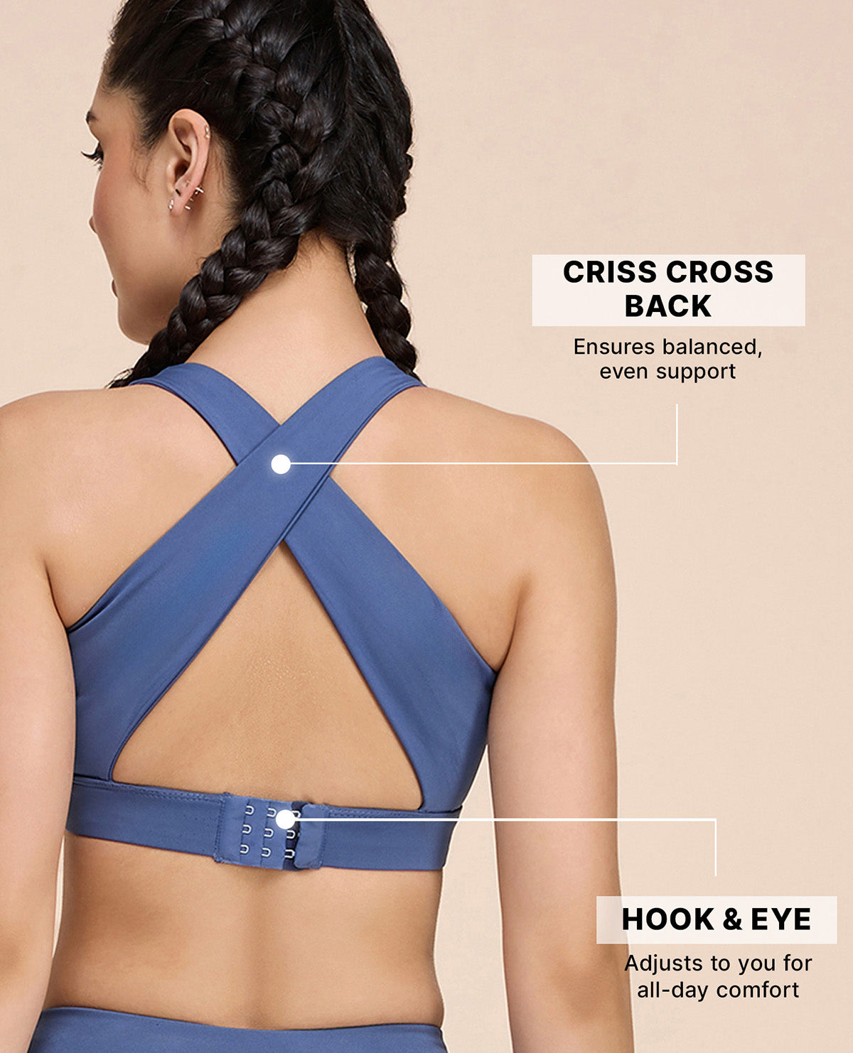 Crostini Full Coverage Sports Bra River