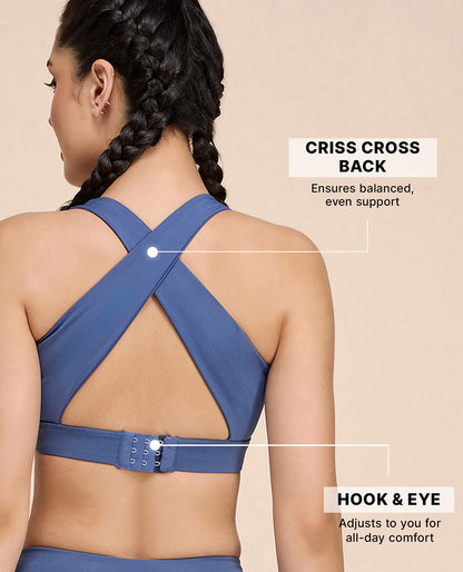 Crostini Full Coverage Sports Bra River