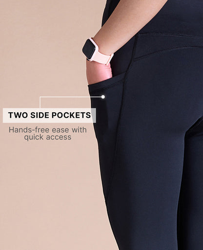 High-Waisted Workout Leggings Black