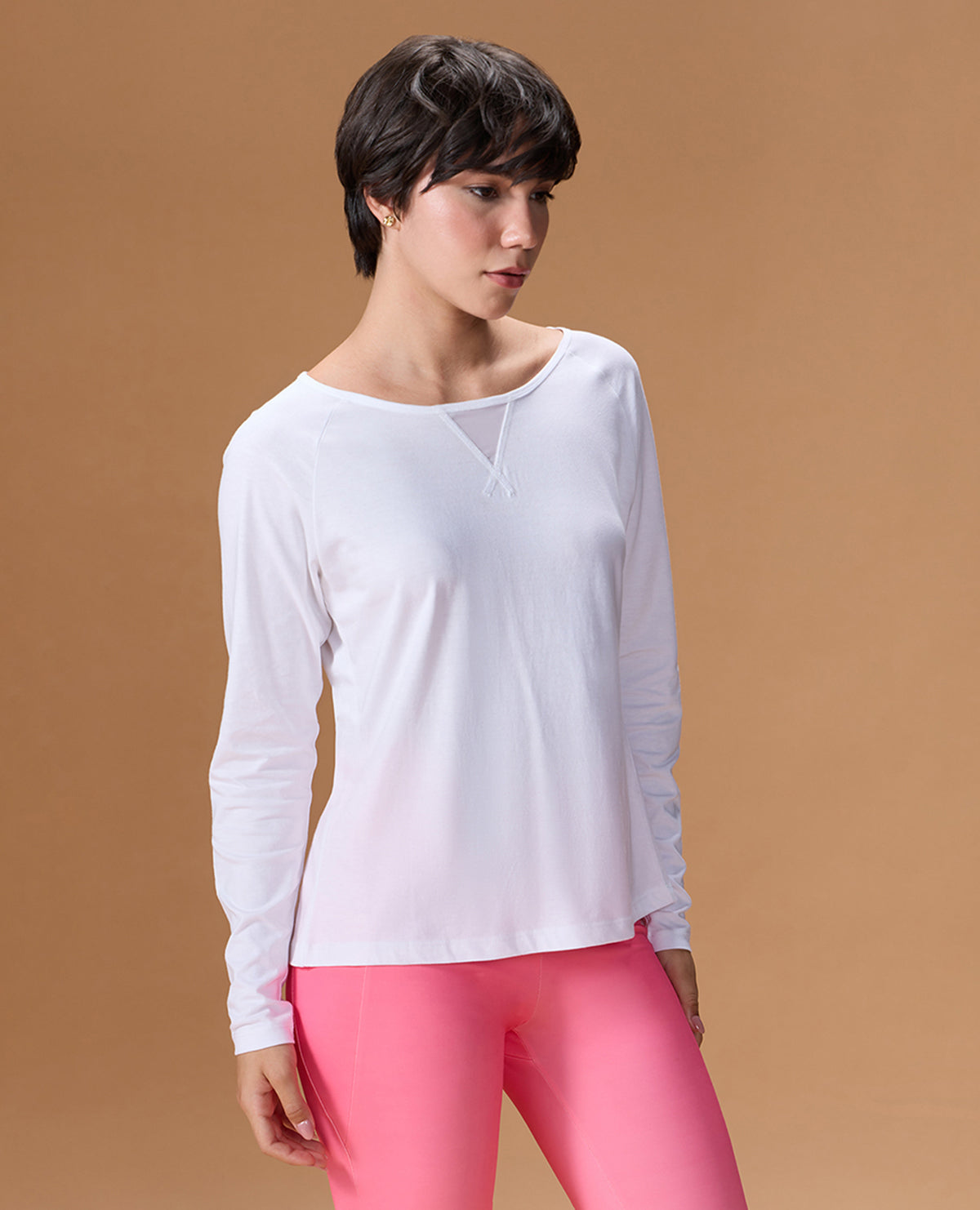 Cotton Yoga Full Sleeve Top White