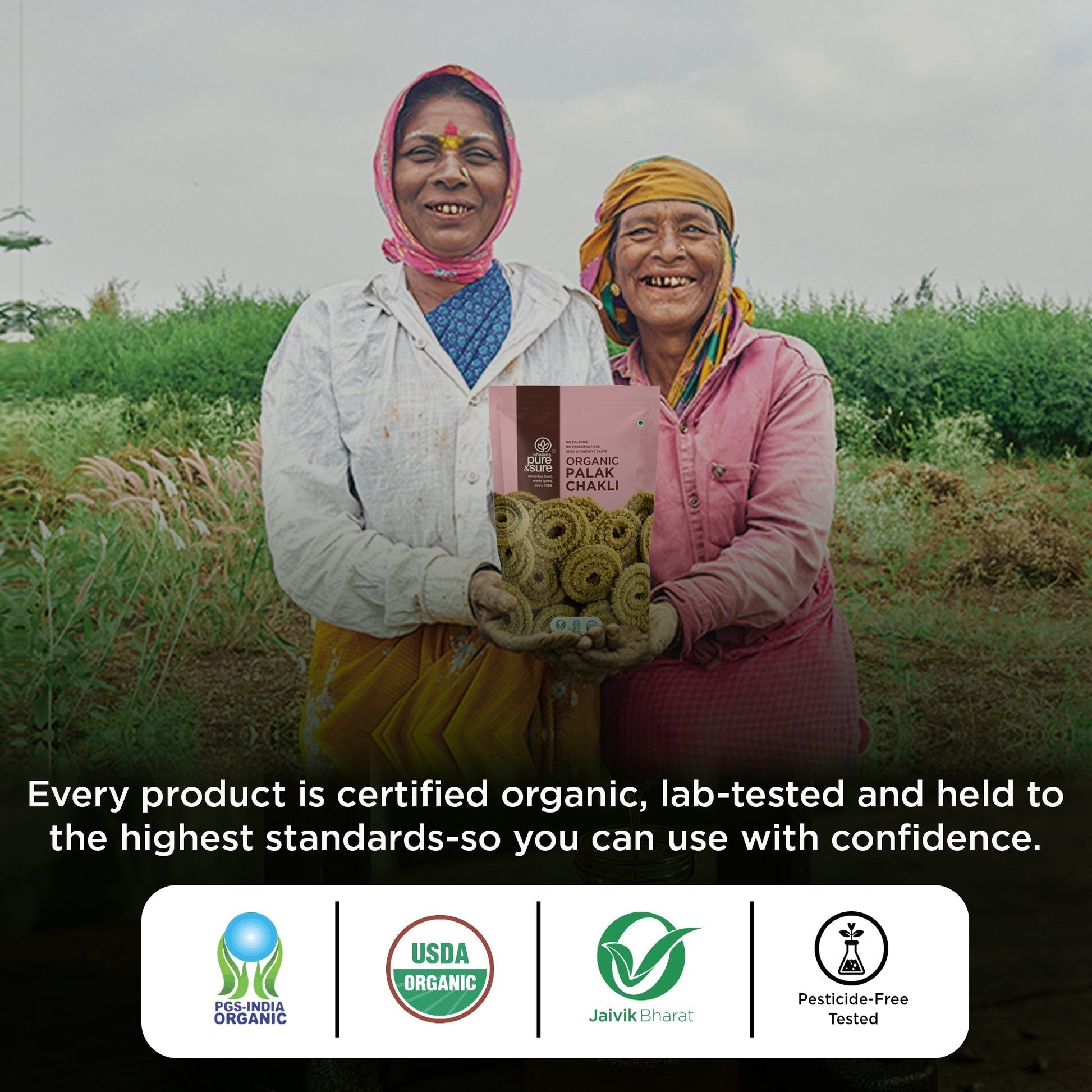 Pure & Sure Organic Palak Chakli