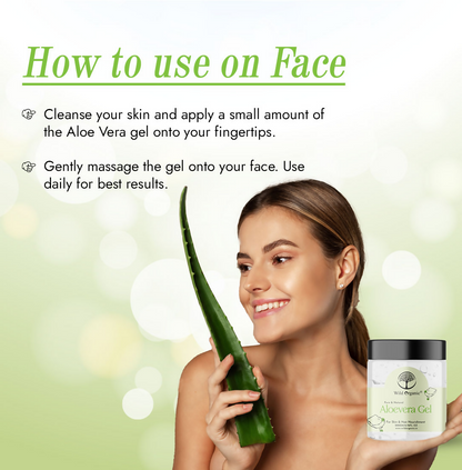 Wild Organic Pure & Natural Aloevera Gel