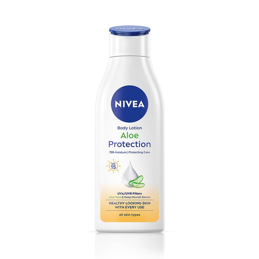 NIVEA Aloe Protection Lotion 200ml with SPF 15 & Hyaluronic Acid