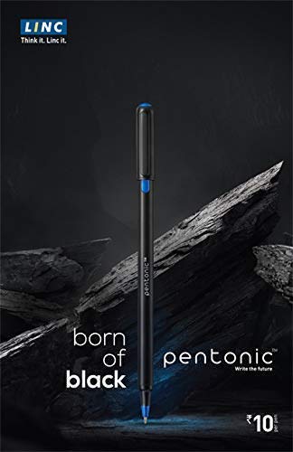 Pentonic 0.7mm Ball Point Pen Tumbler Pack | Black Body | Blue, Black & Red Ink | Pack of 50 Pens
