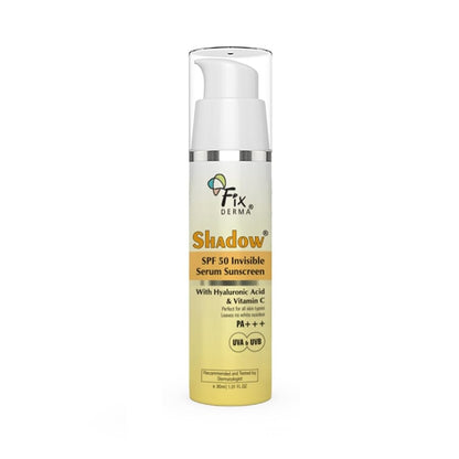 Fixderma Shadow Sunscreen SPF 50+ PA+++ Gel | Sunscreen SPF 50 for Oily, Acne Prone & Normal Skin | Broad Spectrum & UVA & UVB Protection | Lightweight | No White Cast | For Unisex - 75G