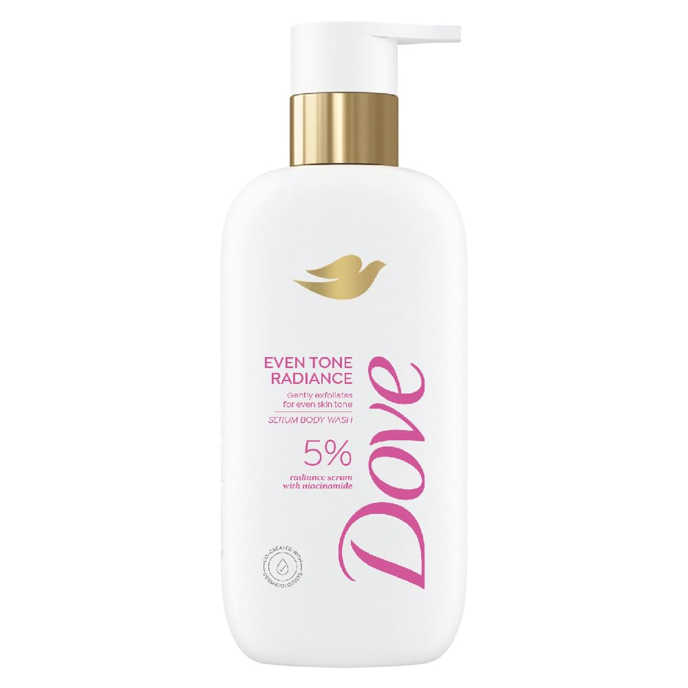 Dove Glow Recharge Serum Body Wash | 3% Brightening Serum + Vit C | Energizes & Illuminates skin | Paraben & SLS free | 300 ml