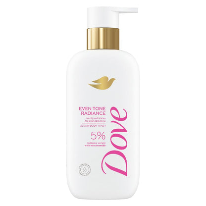 Dove Glow Recharge Serum Body Wash | 3% Brightening Serum + Vit C | Energizes & Illuminates skin | Paraben & SLS free | 300 ml