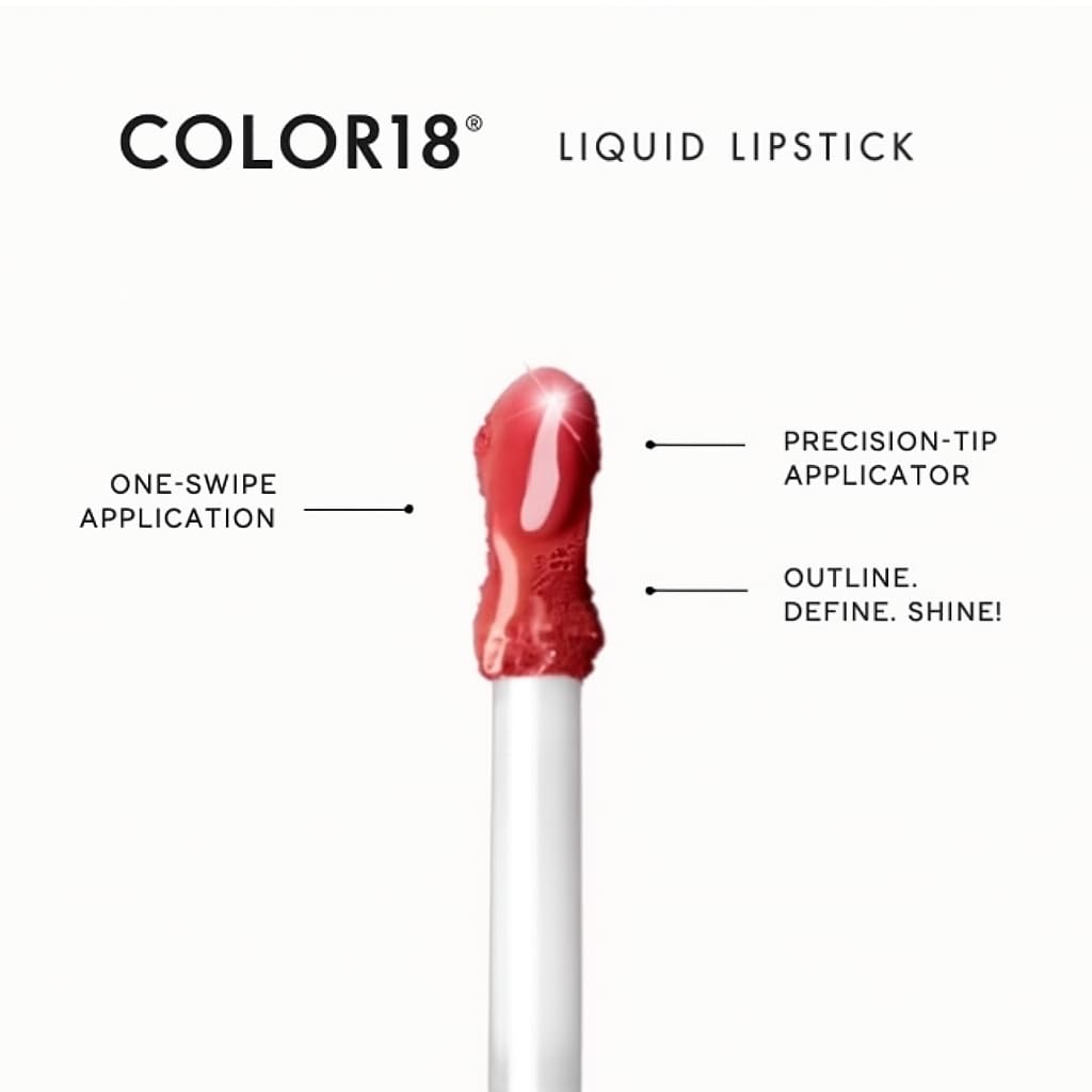 Color 18® Liquid Lipstick Set of 12 | Long Lasting Matte, Smudge-Proof & Waterproof Lip Colors | Bold & Vibrant Shades for All Occasions (Pack of 12)