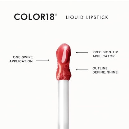 Color 18® Liquid Lipstick Set of 12 | Long Lasting Matte, Smudge-Proof & Waterproof Lip Colors | Bold & Vibrant Shades for All Occasions (Pack of 12)