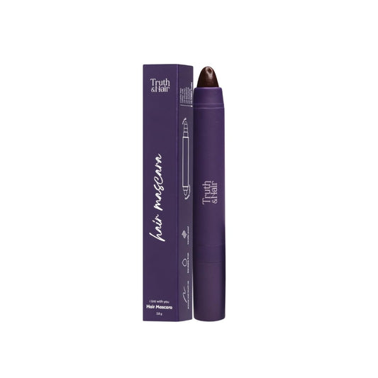 TRUTH HAIR Luxury Hair Mascara for Grey Root Touch-Up, Black, 24HR Coverage, Cruelty-Free