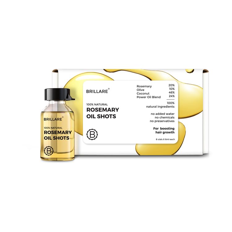 Brillare 20% Rosemary Oil Shots For Rapid Hair Growth