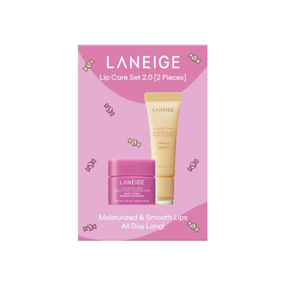 Lip Care Set 2.0 (Sweet Candy Mini Lip Mask + Vanilla Lip Glowy Balm