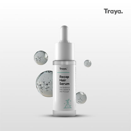 Traya Natural Hair Growth Serum With 3% Redensyl, 5% Capixyl, 3% Procapil For Increasing Hair Thickness, Natural DHT Blocker, For Hair Fall Control & Growth (30Ml)