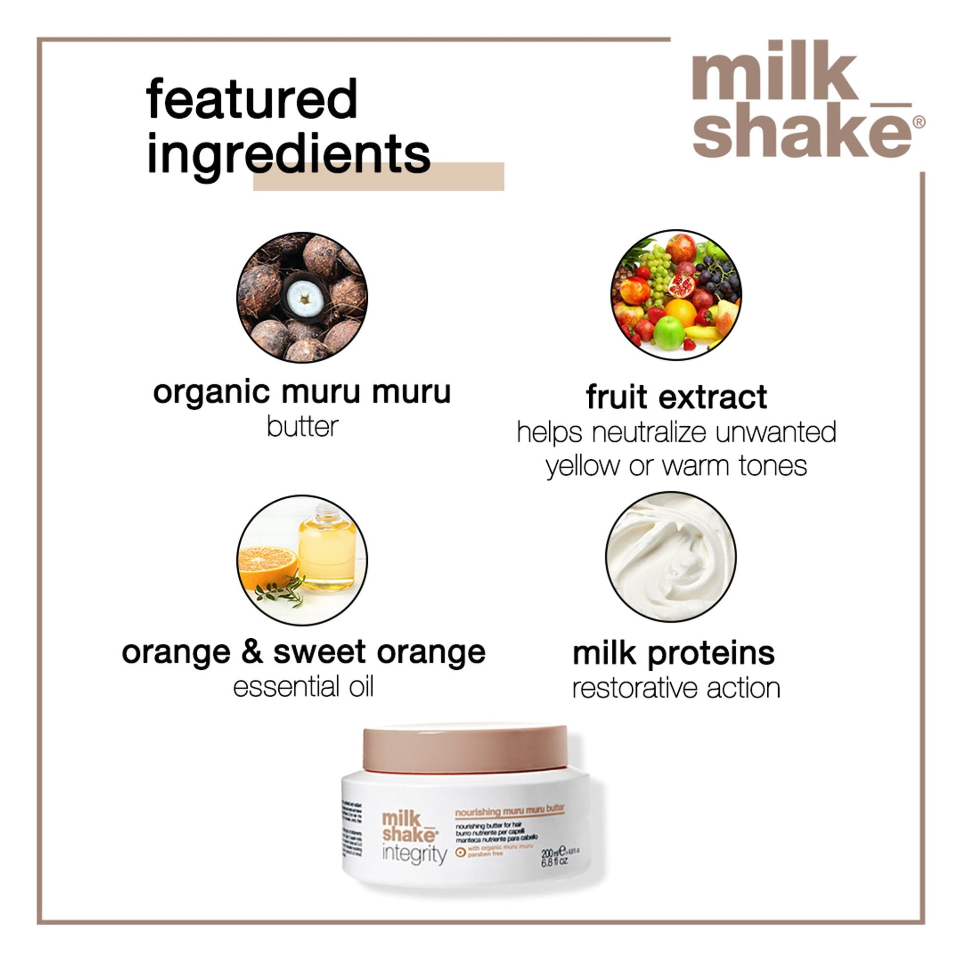 Milkshake Integrity Nourishing Muru Muru Butter
